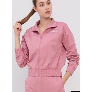 Guess Women’s  pink bomber jacket Size-large